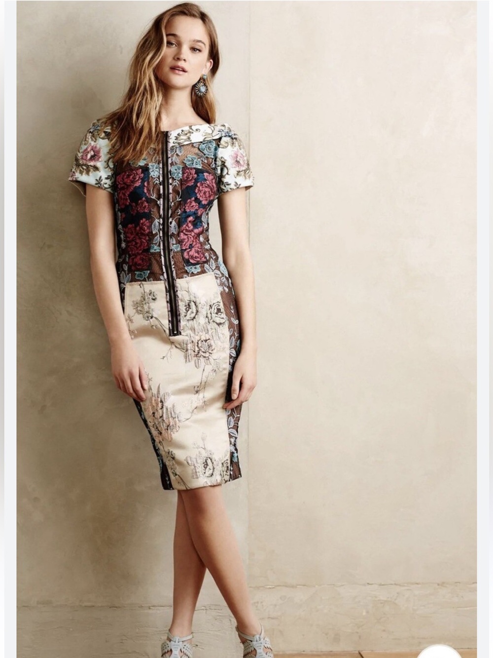 New Byron Lars Brocade Sheath Dress Size 6 Anthropologie